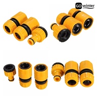[GW]3Pcs 1/2Inch 3/4Inch Garden Water Hose Pipe Fitting Quick Tap Connector Adaptor