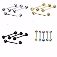 Barbell piercing tongue earring/ tongue barbell/ eyebrow earring/ lip earring/ lip barbell/