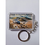 GANTUNGAN Keychain 2-sided acrylic GUNUNG BROMO souvenir keychain
