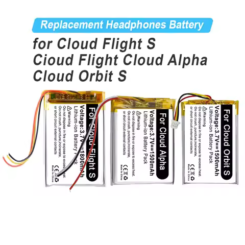 Replacement Headset Battery for HyperX Hyper X Cloud Flight S Alpha Orbit S