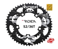 [Genuine] RIDEA Powering W2TLS 52-36T BCD110 5-Arms 9-11 Speed Chainring
