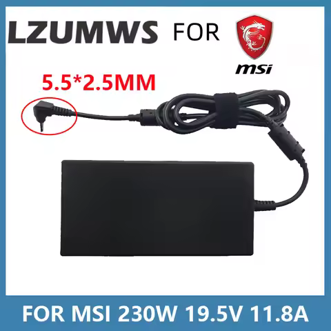 230W 19.5V 11.8A 5.5*2.5MM Laptop Adapter Charger For MSI A12-230P1A A17-230P1A GS65 GS66 GS75 STEAL