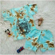 Setelan kaos barong anak khas bali / setelan baju barong anak
