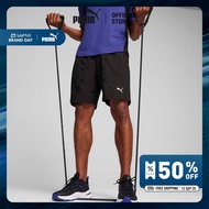 PUMA TRAINING - กางเกงขาสั้นผ้าถักผู้ชาย CLOUDSPUN 7” สีดำ  52571501
