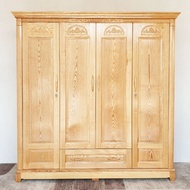 [HCM]Tủ quần áo gỗ sồi 4 cánh - MS04