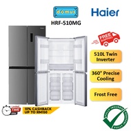 FREE SHIP Haier Refrigerator 4 Door Inverter 510L Fridge 4 Doors Peti Sejuk Peti Ais 4 Pintu Inverter Murah HRF-510MG