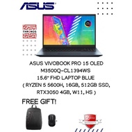 Asus VivoBook Pro 15 OLED M3500Q-CL1394WS 15.6" FHD Laptop Blue