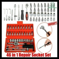 Green Moon 46pcs Tool Box Car Motorcycle Repair Set Hand Tools Home Service motor DIY Kit