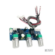 RUNNY NE5532 2 1CH Preamp Tone Control Circuit Board For Bass Frequency Adjustment