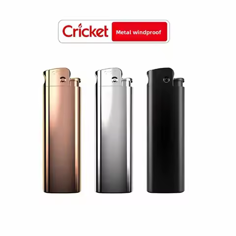 Cricket Lighter New Straight Forward Windproof Metal Lighter Blue Flame Grinding Wheel Inflatable Li