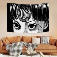1PC Fabric Tapestry, Featuring A Surrealistic Eye Pattern Art, A Unique And Thought-Provoking Decora