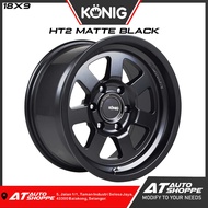 (1PC) KONIG HT2 MATTE BLACK 18X9J ET0 6X139.7 SPORTRIM SPORTRIMS RIM RIMS WHEEL WHEELS