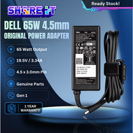 DELL ORIGINAL 65W Power Adapter 4.5 x 3.0 mm Rectangle Design ( 19.5V 3.34A ) G6J41 MGJN9 43NY4 GG2W
