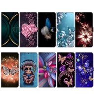 NEW Casing Phone For Samsung Galaxy A12 A52 A52S 4G 5G A21s A50 A51 A71 4G Crystal painted pattern Magnetic PU Leather Wallet Case Flip Cover With Card Slots