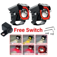 FUNTIMES ไฟหน้าแบบบาร์ LED 40W ไฟหน้ามอเตอร์ไซค์ ไฟตัดหมอก 12V 20SMD สำหรับมอเตอร์ไซค์ SUV รถบรรทุก