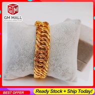 Cop 916 Emas Bangkok Emas Korea GM Mall Bracelet - Gelang Tangan Lipan Besar  Gold Plated EK-2554