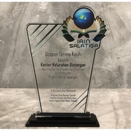 Acrylic TROPHY Size 10X10 CM Proportioned To 5mm Thickness