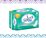 Sisters Sanitary Napkin Silk Floss Non-Wing Day Use 8's
