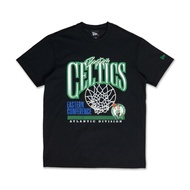 New Era เสื้อยืดแขนสั้นรุ่น Boston Celtics Nba Infill Black Short Sleeve T-Shirt