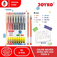 Color Gel Pen | PEN PEN | Joyko GPC-325 iTech3 Pen 1 Set of 8 Colors 0.28 mm (1pcs)