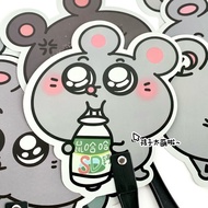 Big Promotion Big Mouse Small Fan Student Handheld Big Mouse Heterosexual Fan Mini Hand Fan Summer H