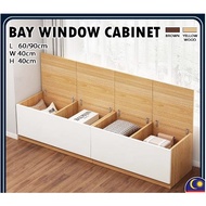 Bay Window BW01 Cabinet Storage Balcony Cabinet Storage Cabinet Bench Chair Minimalist Style MDF (L6