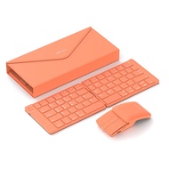 Stunning Wireless Keyboard Colorful MF10 Wireless Bluetooth Keyboard Mouse Set Foldable Mini Portable ipad Tablet with Laser Pen