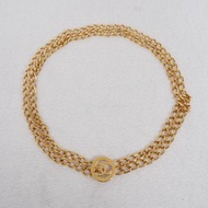 CHANEL 中古金色腰鏈 65size