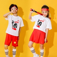 Children's Cheerleading Costume Long Live Motherland Games Cheerleading Costume Country Suit