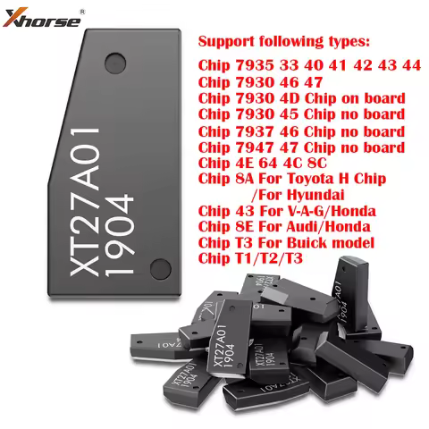 Xhorse VVDI Super Chip XT27A01 XT27A66 Transponder For ID46/40/43/4D/8C/8A/T3/47 For VVDI2 VVDI Key 