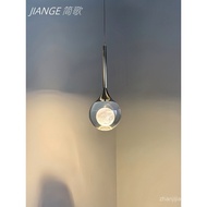 Bedroom Bedside Entrance Crystal Small Pendant Light Simple Modern Dining Room Bar Counter Light Lux