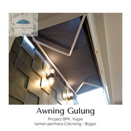 awning gulung kanopi kain - bandung