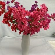 ☀Fake Flower Red Bougainvillea Green Plants Climbing Indoor Potted Ornaments Home Soft Decoratio ۩☾