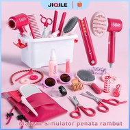 JIQILE Girls' Salon Toys, Girls' Toys, Hair Dryer, Girls' Toys, Complete Set