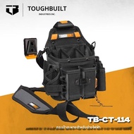 TOUGHBUILT TB-CT-114 Journeyman ช่างไฟฟ้ากระเป๋าสายคล้องไหล่หนาขนาดใหญ่ความจุเอว Pack Toughbuilt กระ