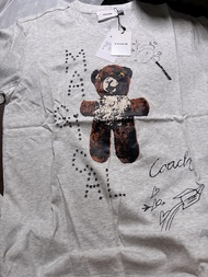 孤品熱賣款美國Coach 男女款復古熊仔短袖T恤