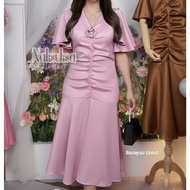 V1 Flower FF4 Dress Evening Party (Rose Decoration Details) Beautiful Luxurious Looks Expensive