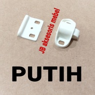 PUTIH Plastic CATCHES / MASA GRENDEL / SHRIMP CLIP / TIC TAC CLOSET DOOR - White