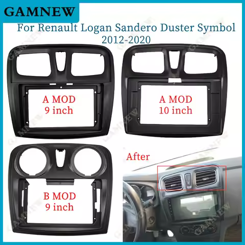 9 Inch 10 Inch Car Frame Fascia Adapter Android Radio Dash Fitting Panel Kit For Renault Logan Sande
