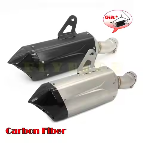 For B ADV R1300GS R1300 GS 1300 2024 2025 Motorcycle Exhaust Carbon Fiber Laser E26 Double Hole Muff