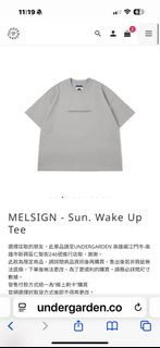 MELSIGN - Sun. Wake up Tee/gray