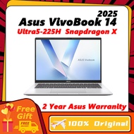 ASUS Vivobook 14 2025 Ultra5 225H / Snapdragon X14" 2.5K IPS AI Thin and Light Laptop X1407CA ASUS V