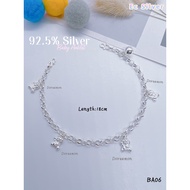 Silver 925 (BA06) Gelang Kaki Budak Doraemon / Kids Ankles