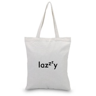 wholesale Funny Text Pattern Canvas Tote Bag Shopping Bag Daily Use Text DIY Custom Print Logo Eco E