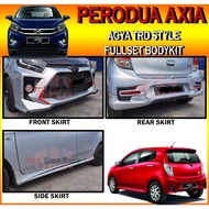 PERODUA AXIA AGYA TRD STYLE FULLSET BODYKIT FOR AGYA BUMPER ONLY (AGYA TRD) FRONT SKIRT SIDE SKIRT R