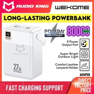 WEKOME Fast Charging Original Portable Powerbank 80000mah 27W Built In Lanyard And LED Light AKWP99