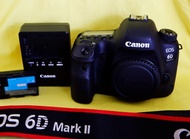 Canon EOS 6D Mark II ระบบเชื่อมต่อ WiFi NFC Bluetooth ประหยัดพลังงาน พร้อมฟังก์ชั่น GPS Logging กล้อง DSLR แบบฟูลเฟรมในตระกูล EOS ที่มีน้ำหนักเบาที่สุด ครบครันด้วยสุดยอดฟังก์ชั่น พร้อมบอดี้ขนาดกะทะรัดน้ำหนักเบา ที่จะช่วยยกระดับภาพถ่ายของคุณไปอีกขั้น ด้ว