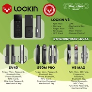 Lockin Digital Lock Veno Plus, X9, SV40, S50M Pro, V5max Door Lock, V3 Gate Lock, Smart, Secure, 2 Y