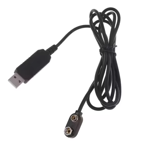 9V Battery Eliminators Power Supply Adapter USB Cable Replace 6F22 Battery