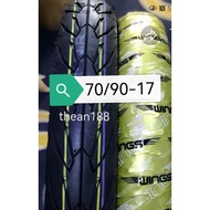 (tahun 2022)70/90-17 IRC TIRE/TAYAR WINGS GOLD SERIES TIRE NR77 TUBELESS